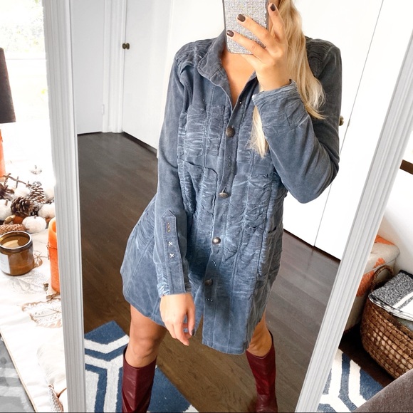 Via Appia Due Dresses & Skirts - 🌫 VIA APPIA GREY DISTRESSED LONG SLEEVE DRESS/TUNIC TOP!